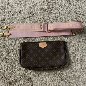 Louis Vuitton Multi Pochette (Large Pochette and pink strap only)